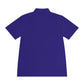 Men's Sport Polo — Blue Compass Badge Performance Golf Shirt