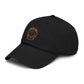 Washed Cotton Baseball Cap with Vintage Compass Patch - Adventure Travel Hat