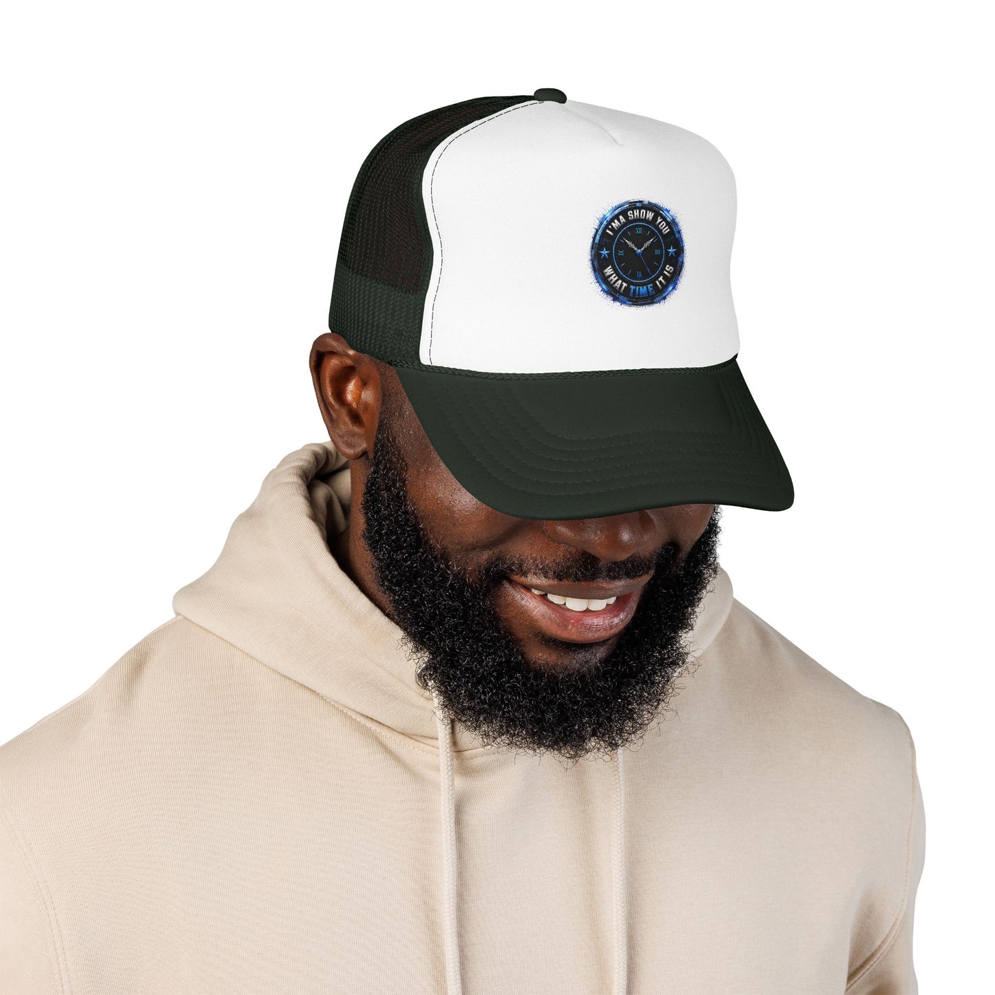 Retro 'Time Is What Time It Is' Foam Trucker Hat