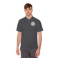 Men's Sport Polo — Vintage Motorcycle Club Crest Chest Logo