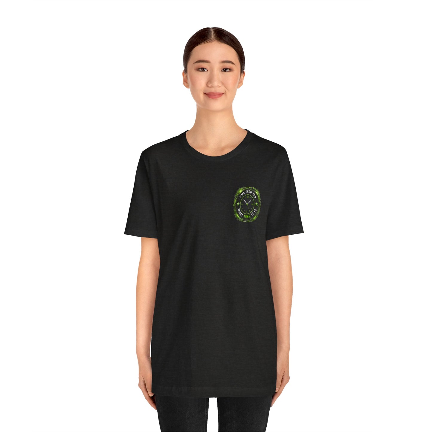 T‑Shirt — Green Camo Tactical Clock Logo Tee