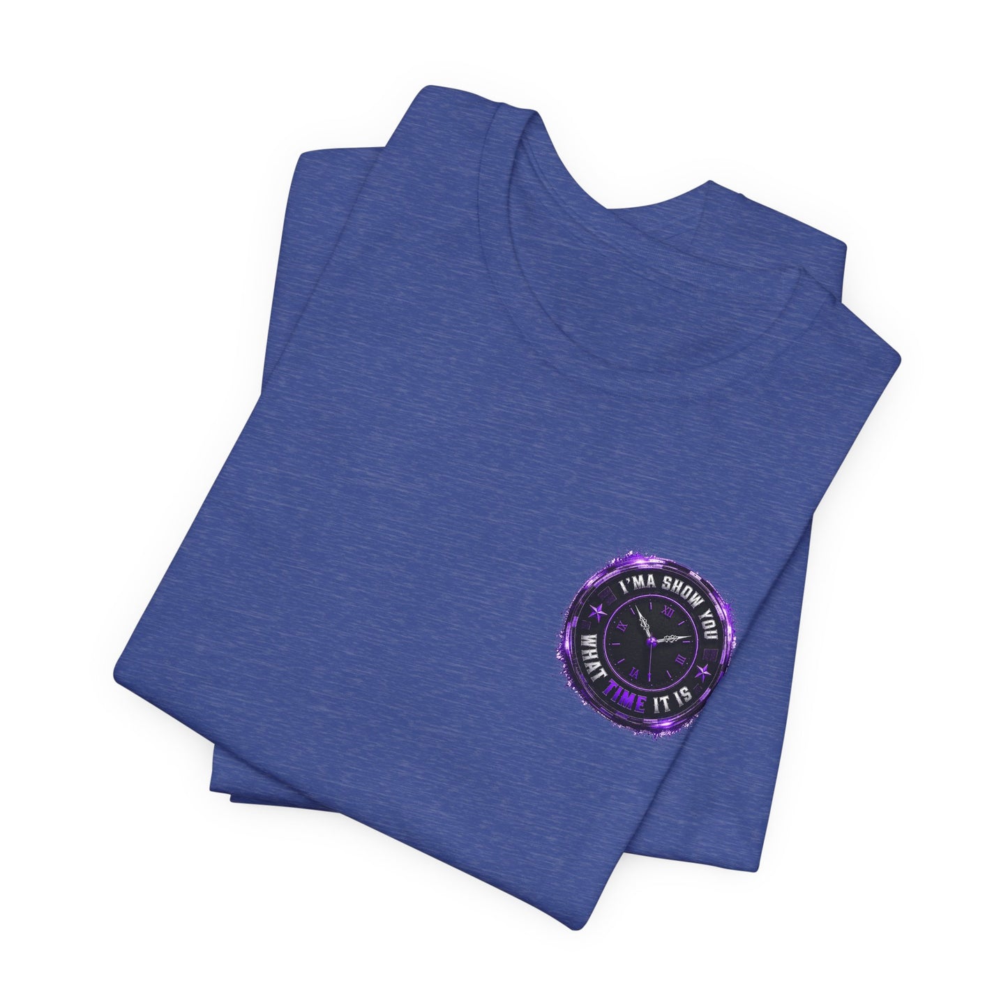 Pocket Cosmic Clock Tee — "Time to Glow" Graphic T‑Shirt