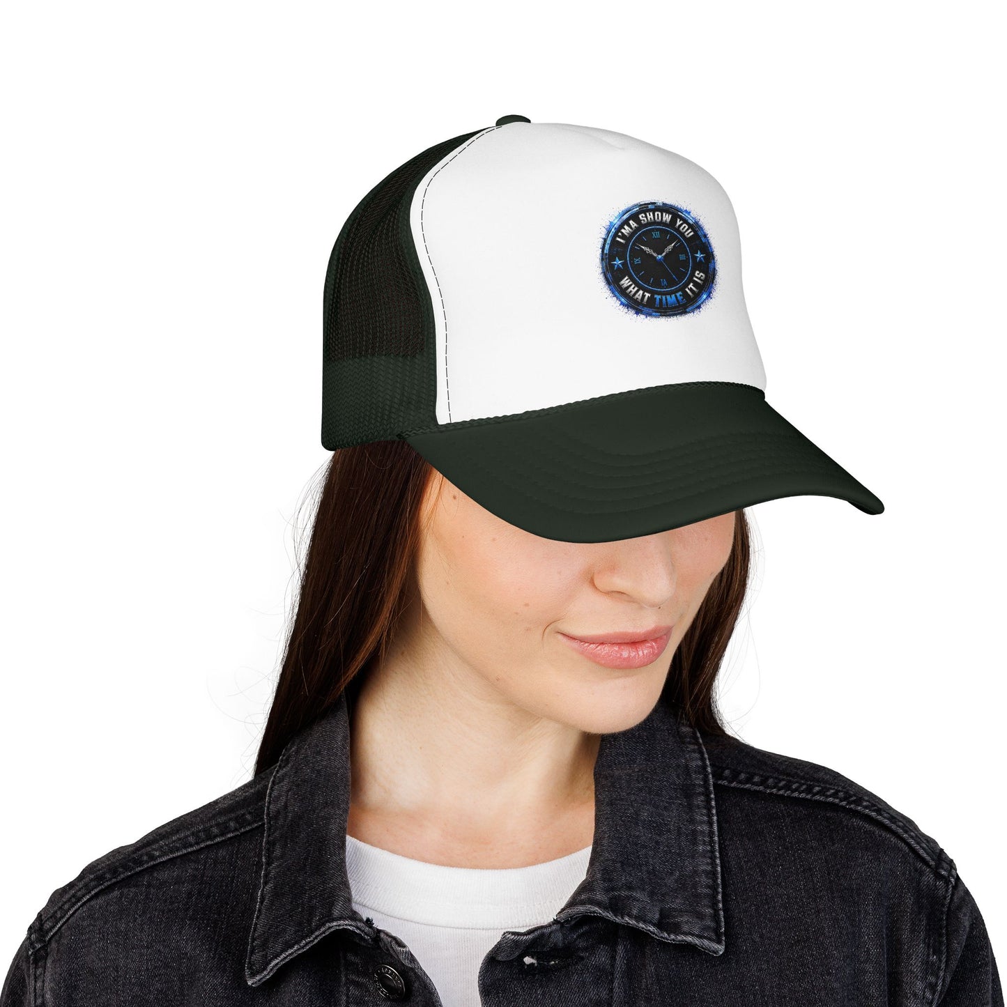 Retro 'Time Is What Time It Is' Foam Trucker Hat