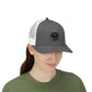 Trucker Cap — Distressed Round Patch 'Don't Ask Me' Vintage Logo
