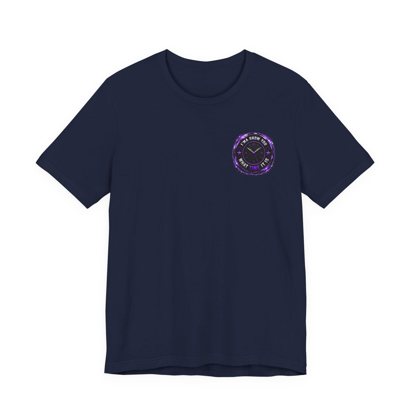 Pocket Cosmic Clock Tee — "Time to Glow" Graphic T‑Shirt