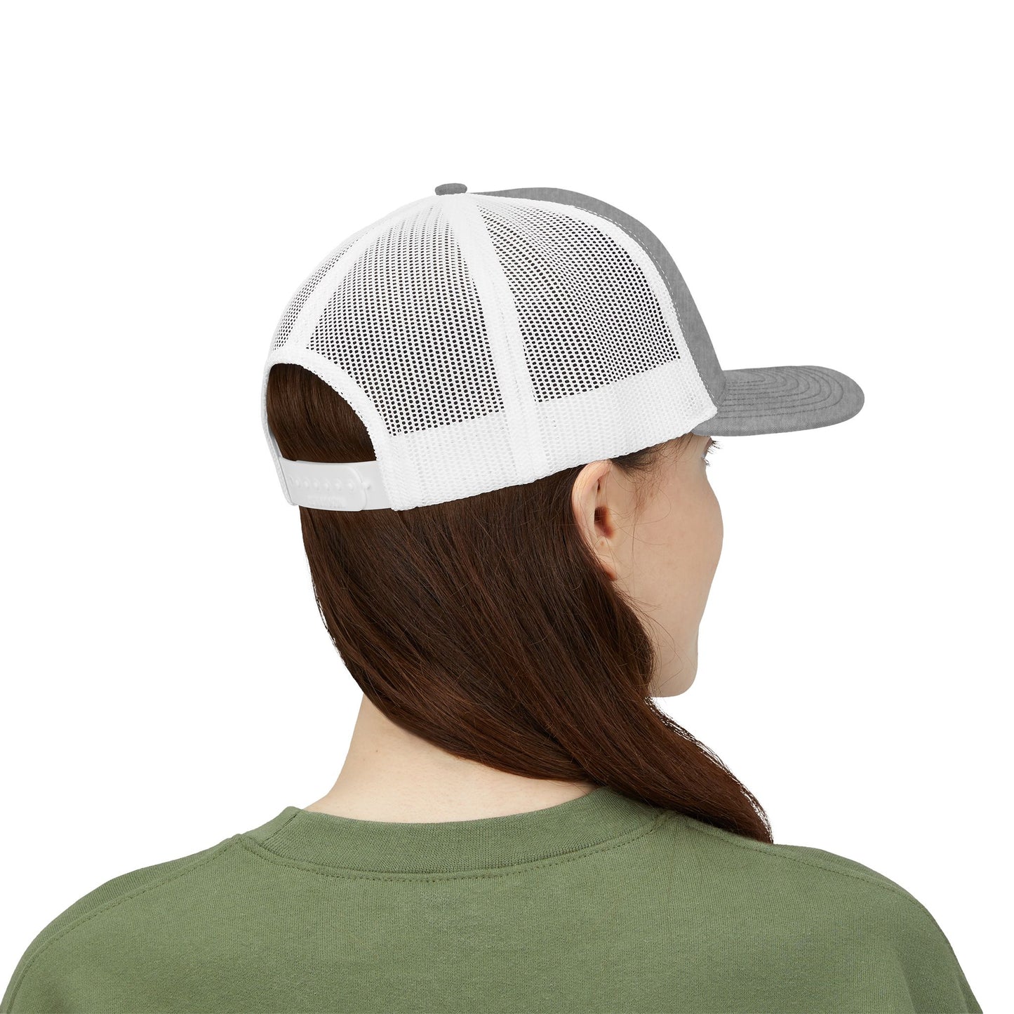 Trucker Cap — Distressed Round Patch 'Don't Ask Me' Vintage Logo