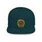 Snapback Hat — Gold Seal Clock Logo Flat Bill Cap