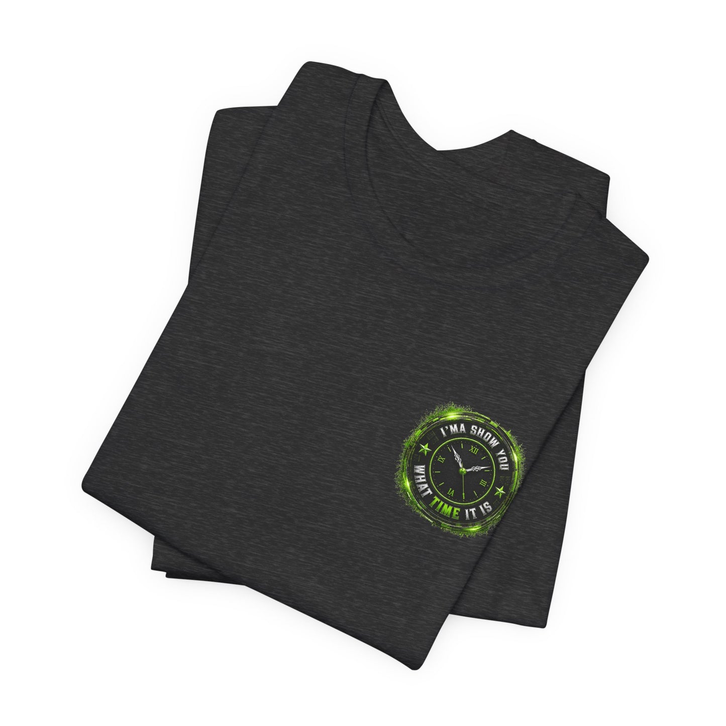 T‑Shirt — Green Camo Tactical Clock Logo Tee