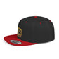 Snapback Hat — Gold Seal Clock Logo Flat Bill Cap
