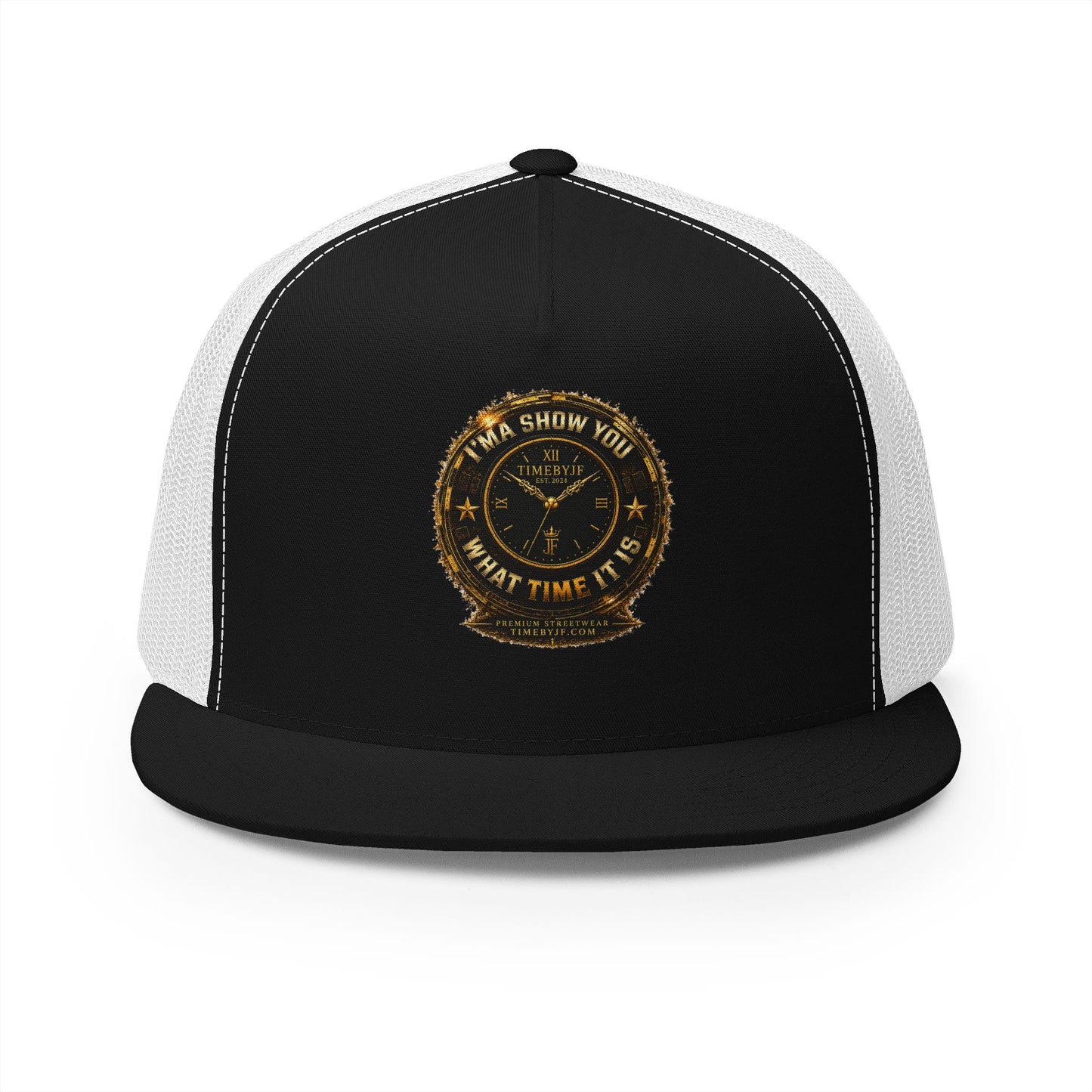 Trucker Cap — 'I’MA SHOW YOU WHAT TIME IT IS' Vintage Compass Logo Snapback