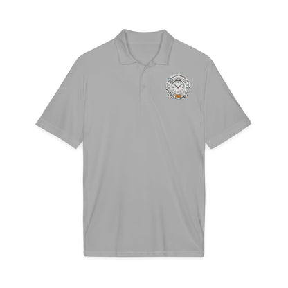 Embroidered Compass Logo Polo — Sport Performance Short-Sleeve