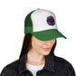 Trucker Cap — 'Take a Show Now, What Time It Is' Vintage Clock Graphic